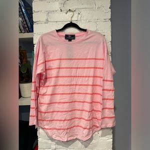 NWT - Vineyard Vines Top Pink Striped Deluxe Tee Knit Casual Shirt Size XL